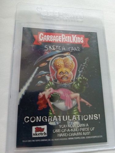 2023 Topps Garbage Pail Kids Sketch Card 1/1 w/Artist Autograph. - Picture 5 of 5