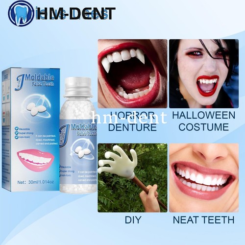Perline Riparazione Denti Fissaggio Temporaneo Perline Riutilizzabili Modellabili Denti Finti 30ml/Bottiglia - Foto 5 di 7