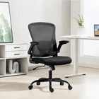 HOMCOM Ergonomic Office Chair, Mesh Desk Chair with Lumbar Support, Black