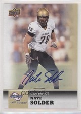 2011 Upper Deck Sweet Spot Sweet Beginnings Auto Nate Solder #19 Auto uk2