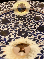 Antique Mid East PERSIAN Hand Painted Porcelain- Qajar King & Prime Minister