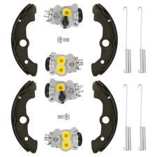 Front Brake Wheel Cylinders Shoes Fit for Honda Rancher 350 400 TRX350 TRX400...