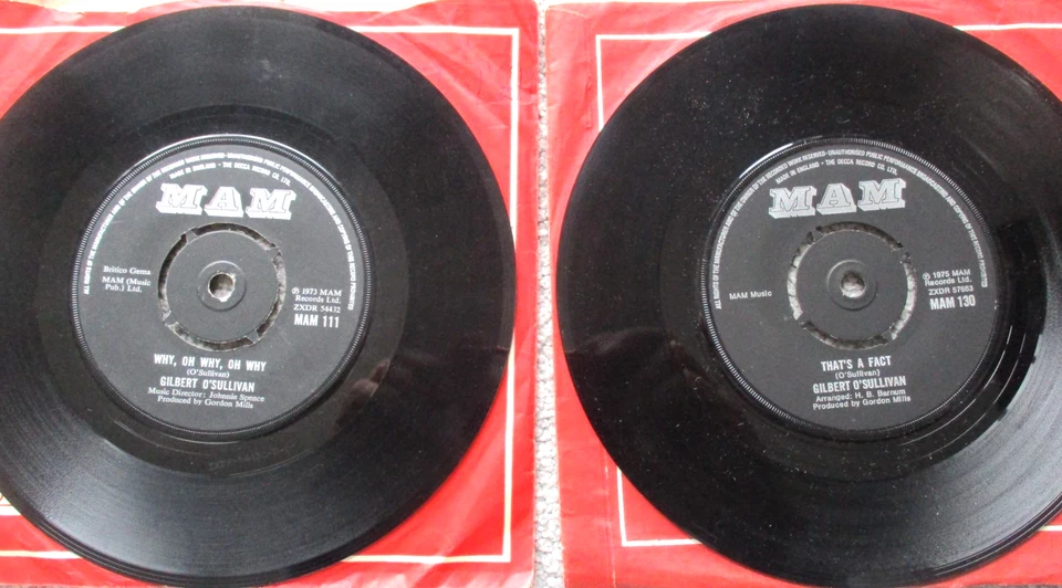 13  X Gilbert O'Sullivan   7" VINYL SINGLES  Job lot  Excellent Collection - Image 2 of 4