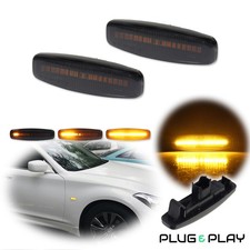Sequential LED Side Marker Blinker Light For 07-10 INFINITI M35 M45 FX35 G35 G37