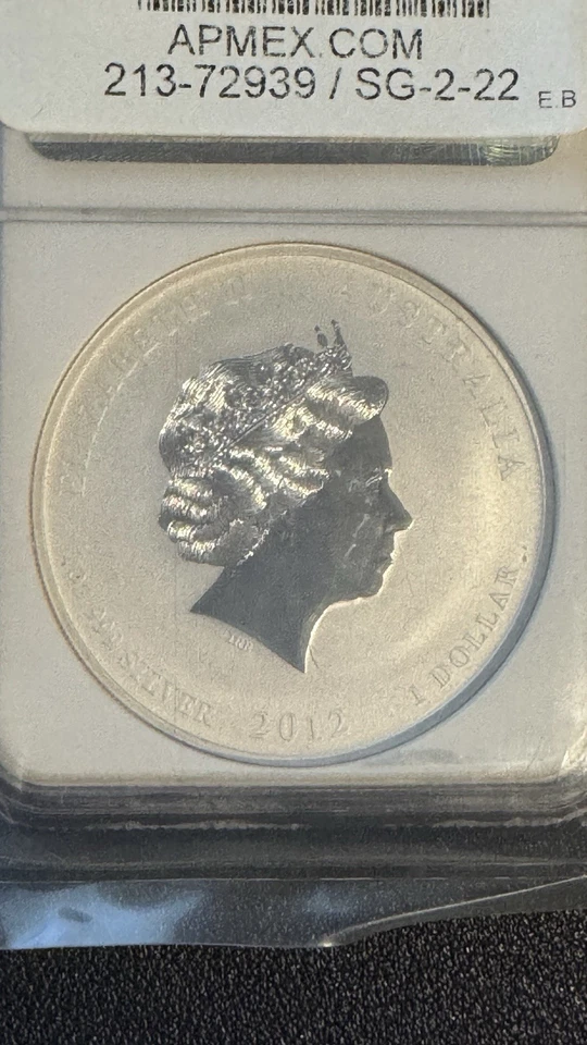 🌟Lion Privy🌟 2012P Australia Lunar Year Dragon NGC 1oz MS70 Silver Coin - #042 - Image 4 of 4