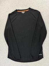 Omni-Wool Long Sleeve Base Layer Wool Blend Shirt (Men's Large) Black