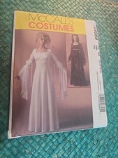 McCall's Renaissance Medieval Gothic Costume Pattern M4889 Sz EE 14-20 UNCUT
