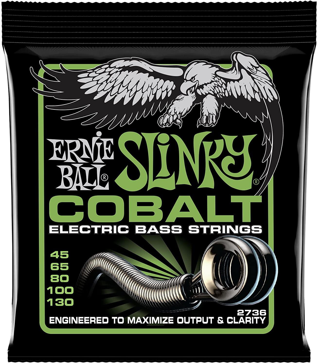 Bass Guitar Strings Ernie Ball 45-130 Cobalt 5 String 100% Genuine