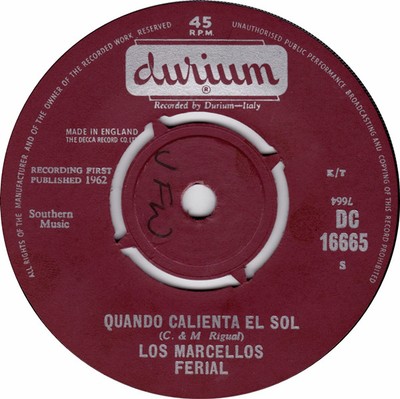 Marcello's Ferial - Quando Calienta El Sol (7'')
