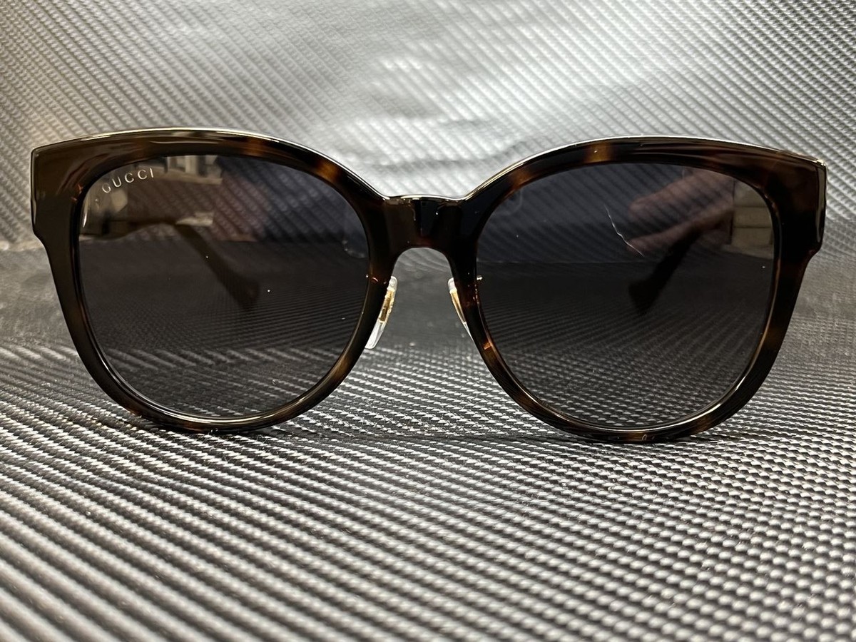 GUCCI GG1028SK 007 Havana Cat Eye 56 mm Women's Sunglasses | eBay