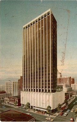 Tulsa, Fourth National Bank Building, Gene Barton, 7411 E. 34th Postcard