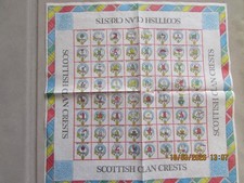 9 X Scottish clan crests Single ply Paper Napkins Art Craft Decoupage