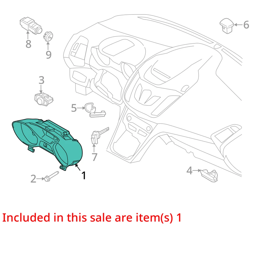2013-2014 Ford Escape Speedometer Instrument Cluster Gauges N4GUB - Image 3 of 4