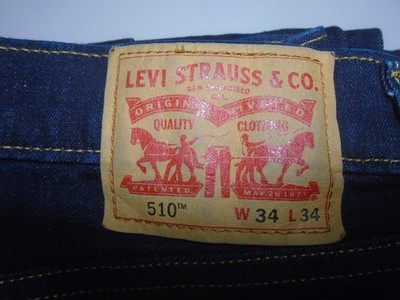 NWOT Levi's 510 Jeans Mens 34x34 Dark Wash