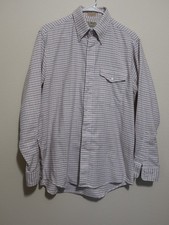 VTG L.L. Bean Button Up Shirt Made in USA Cotton Polyester 16 and 34 Size