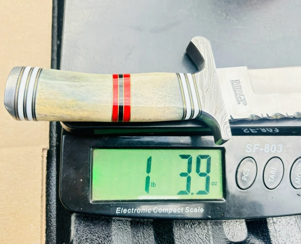 Cubiertos de Impacto Raro Personalizado Monstruo Hoja Fija Hecho a Mano Cuchillo Espada Daga 17" Foto 3 de 4