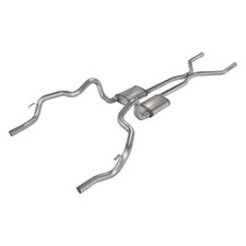 For Chevy Camaro 70-74 Exhaust System Pypes 409 Ss H-bomb Crossmember-back