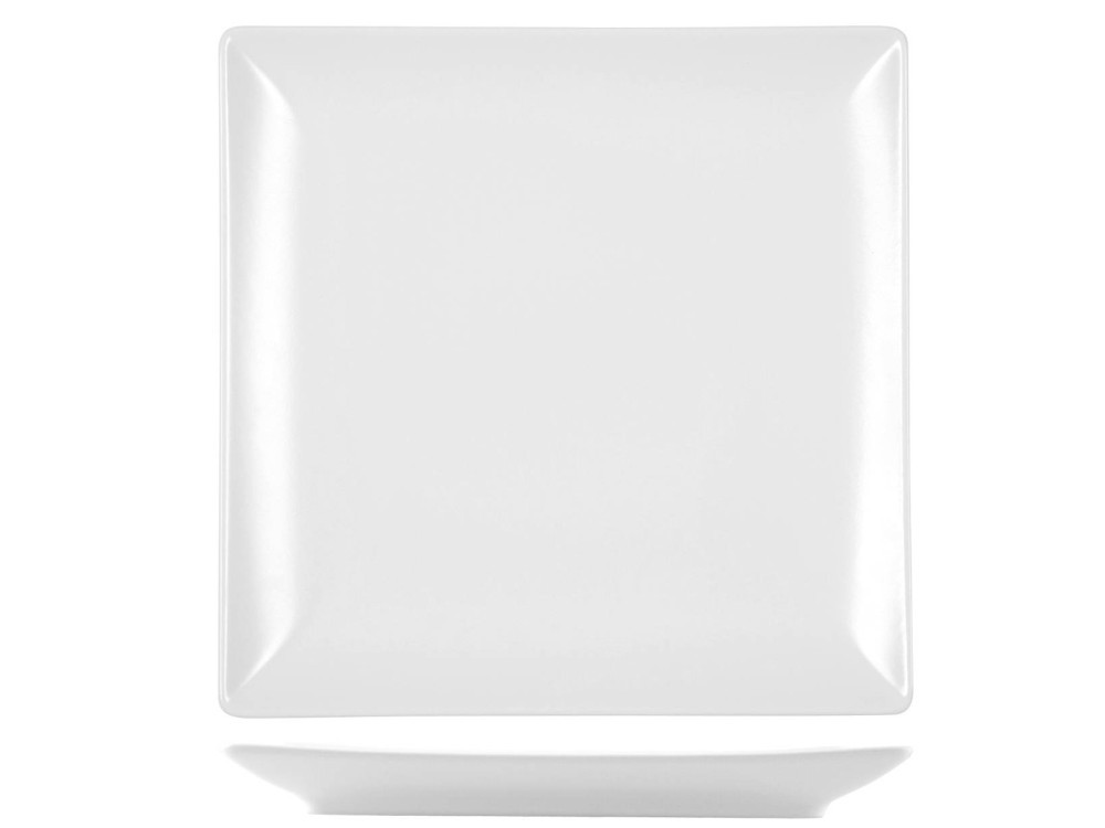 6 Plates In Stoneware Boston White 24x24 H&H