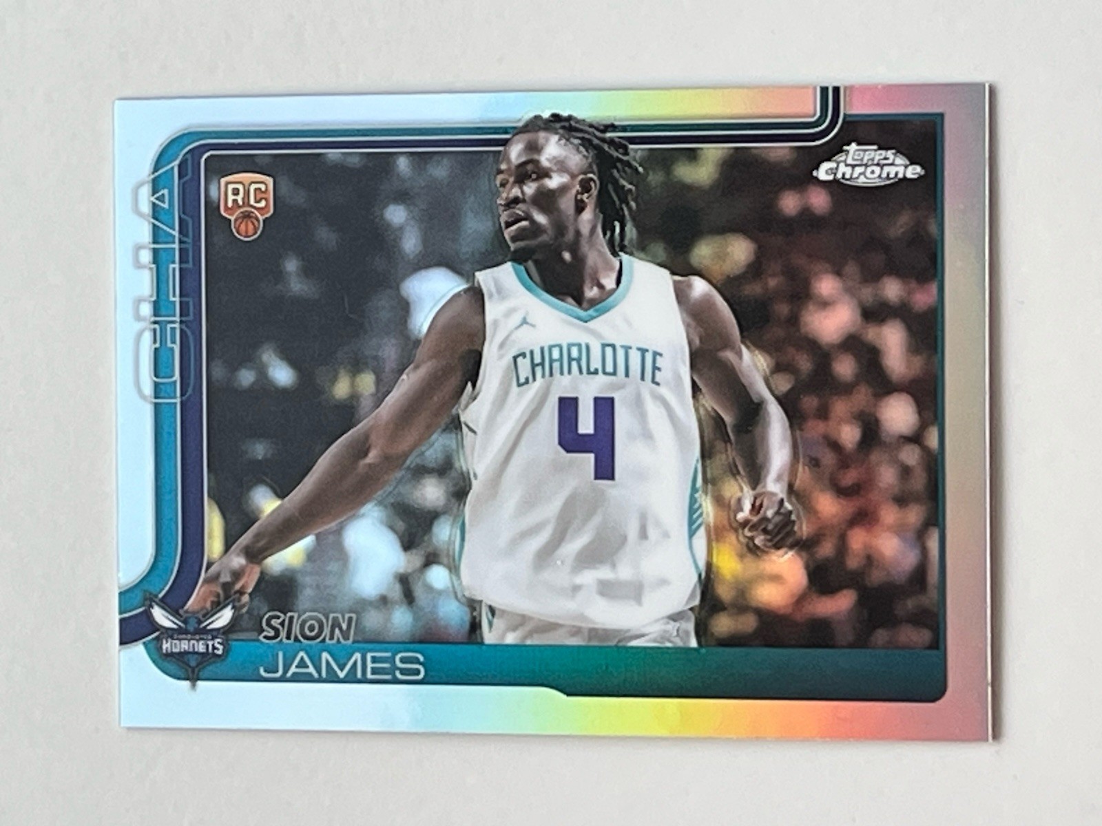 2025-26 Topps Chrome Refractors #283 Sion James RC NBA Charlotte Hornets