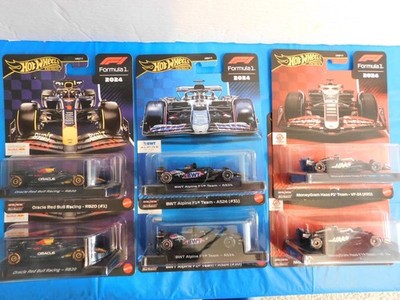 Hot Wheels Premium Formula 1 Cars 6 Different