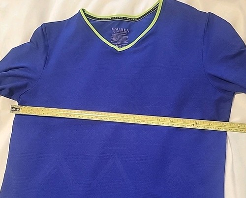 Lauren Ralph Lauren Damen Größe Medium Flex Komfort Top sattes Blau Limettenbesatz... - Bild 6 von 9