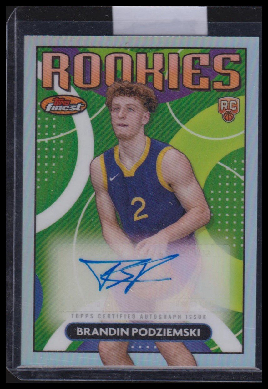 2023-24 FINEST RC #RFA-BP BRANDIN PODZIEMSKI AUTO REFRACTOR ROOKIE RV WARRIORS