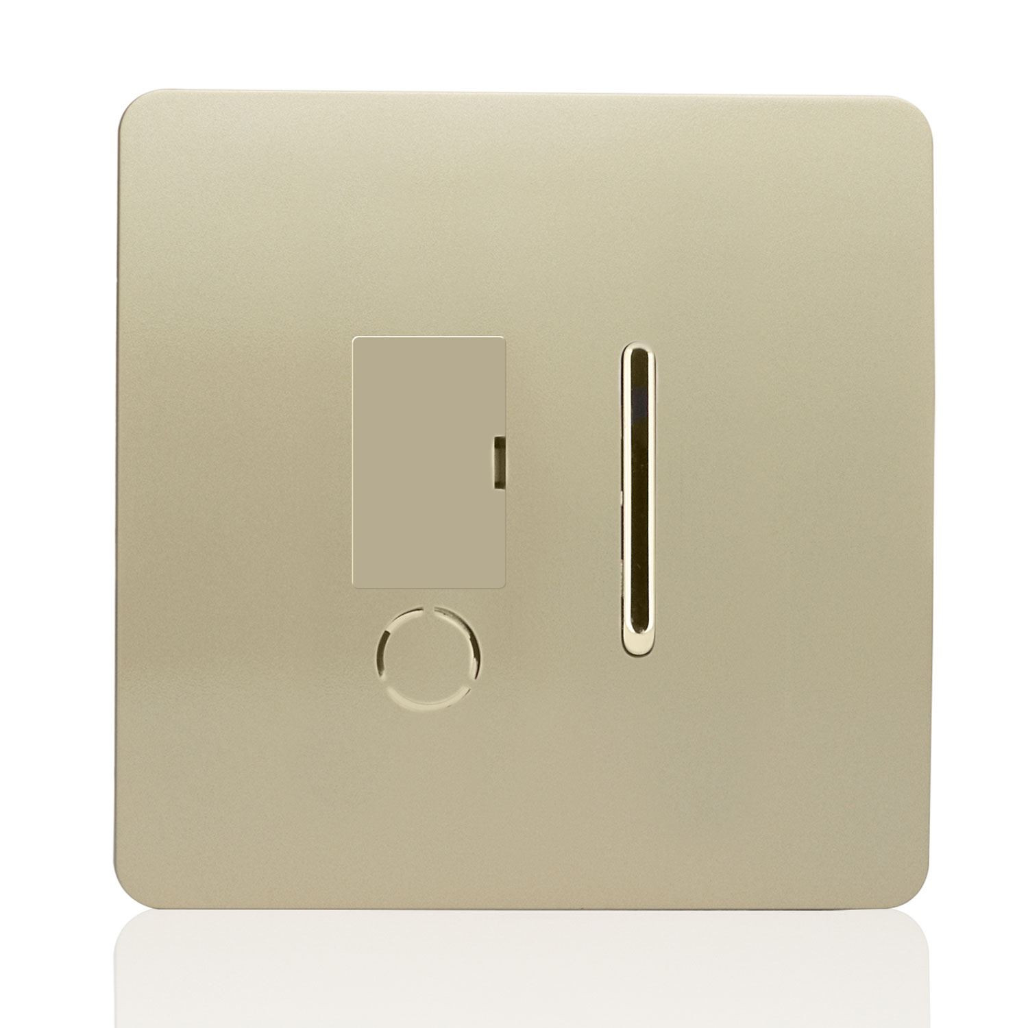 Trendi Switch 13 Amp Fused Spur With Flex Outlet - Champagne Gold - Image 2