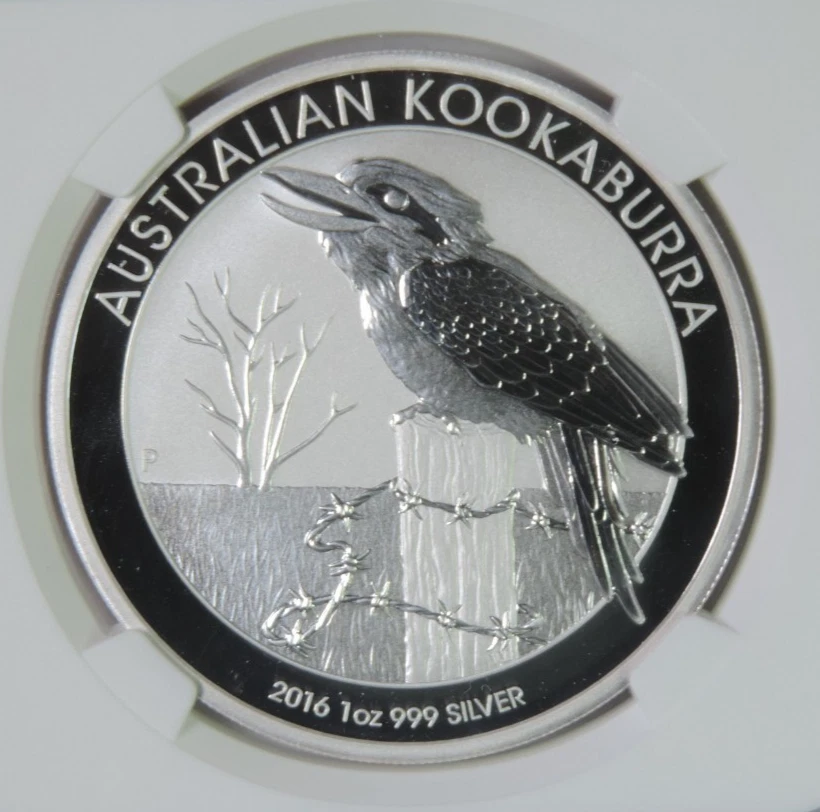 2016 P Australia Kookaburra 1oz .999 Silver $1 Coin Early Releases NGC MS70 - Image 3 of 4