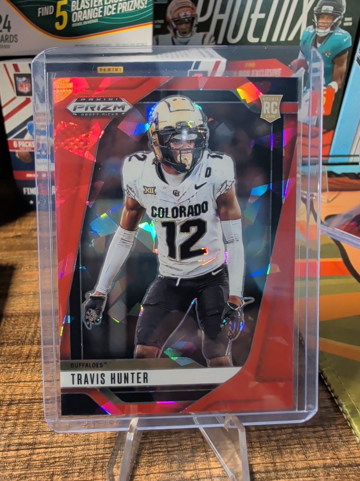 2025 Panini Prizm Draft Picks - Travis Hunter #20 Red Ice Prizm (RC)