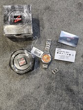 Casio Watch GM-2110D-4AER Mens G-Shock Steel  Orange Dial  Casioak full metal