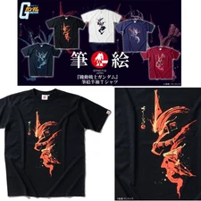 STRICT-G JAPAN " Gundam" Brush Art Short Sleeve T-Shirt Char's Zaku II