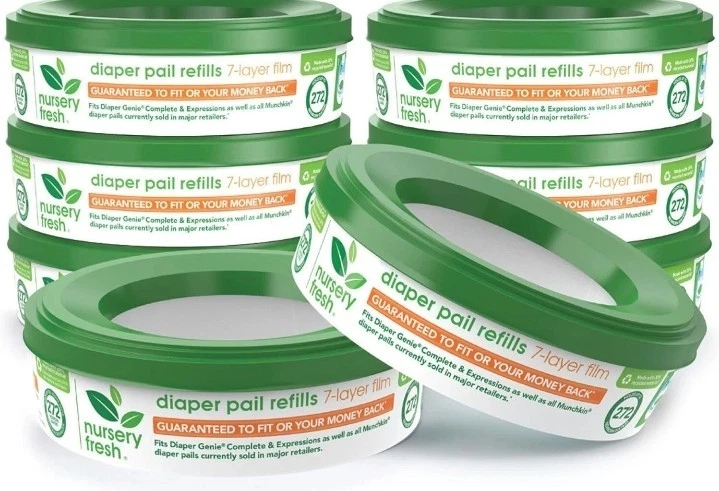 Recambios duraderos para cubos de pañales de 7 capas - 2.176 capacidad para recién nacidos, aroma fresco... 273 Foto 2 de 4