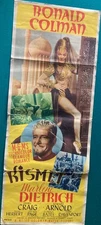 VINTAGE~ORIGINAL~1944~KISMET~MOVIE POSTER~MARLENE DIETRICH~JAMES CRAIG~14" X 36"