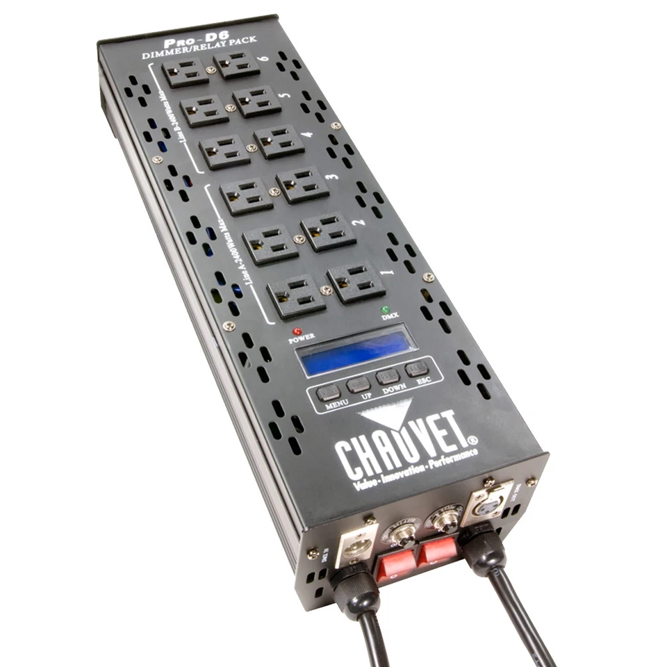 Chauvet DJ Pro-D6 6-Channel DMX-512 Dimmer/Switch Pack idjnow - Image 3 of 4