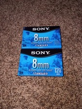 2 sealed Sony 8mm 120 min MP Standard P6-120MPL Camcorder blank tape