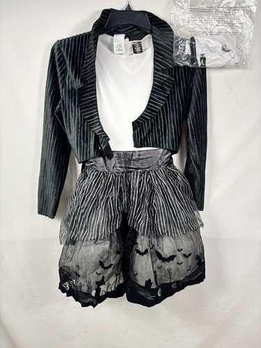 Jack Skellington Womens Costume Medium 8-10 Dress Nightmare Before Christmas - Picture 2 of 13