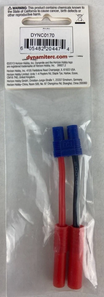 Dynamite DYNC0170 HXT DEV 转 EC3 电池适配器 Horizon Hobby 全新 — 第 2/2 张图片