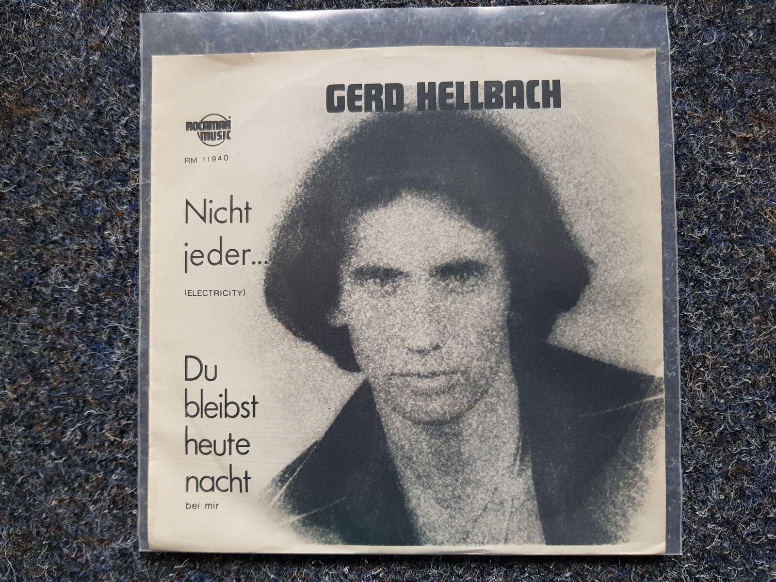 7"" Single Vinyl Gerd Hellbach - Nicht jeder/ Du bleibst heute nacht bei mir
