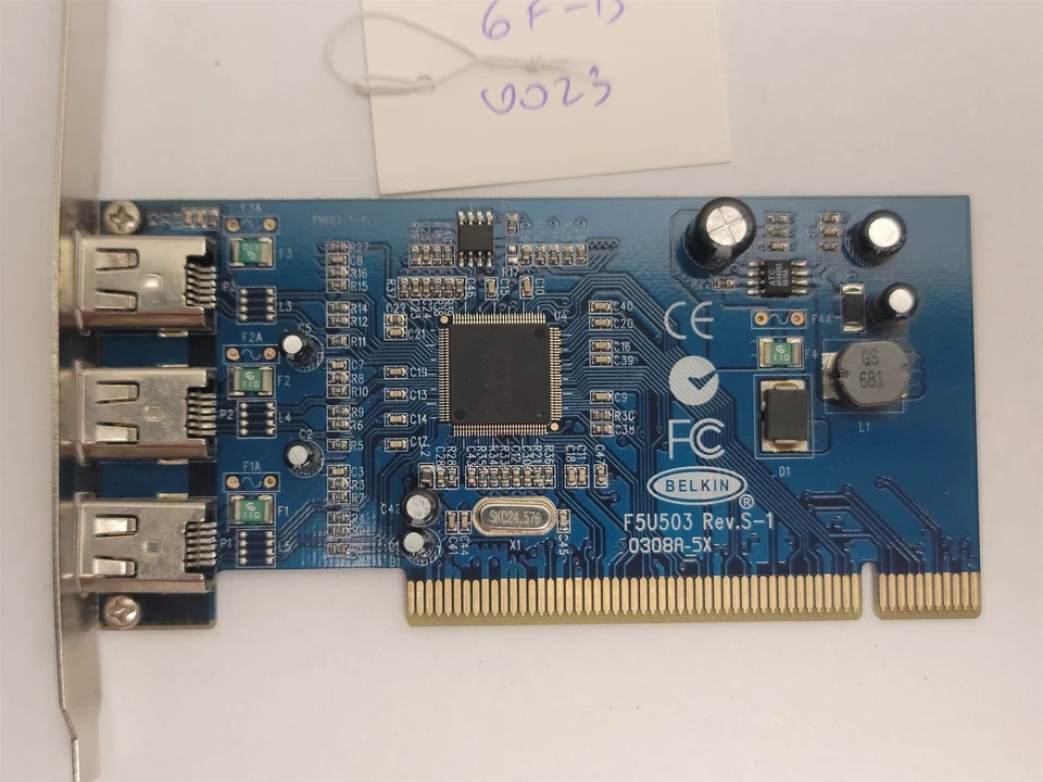 Belkin F5U503 Rev S-1 Firewire PCI Expansion Card , 3-Port, 0308A-5X - Image 3 of 4