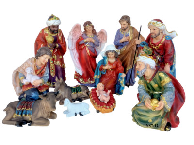 Christmas Nativity Complete Scene 11 Pcs Set 12'' Nacimiento Navideño ,New 