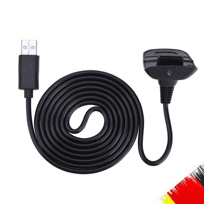 1pc Charging Cable for Xbox 360 Wireless Game Controller Joystick(Black)