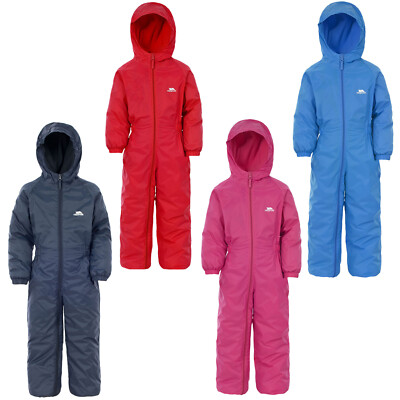 Kinder Trespass DripDrop gepolsterter wasserdichter All-in-One Schnee-/Regenanzug