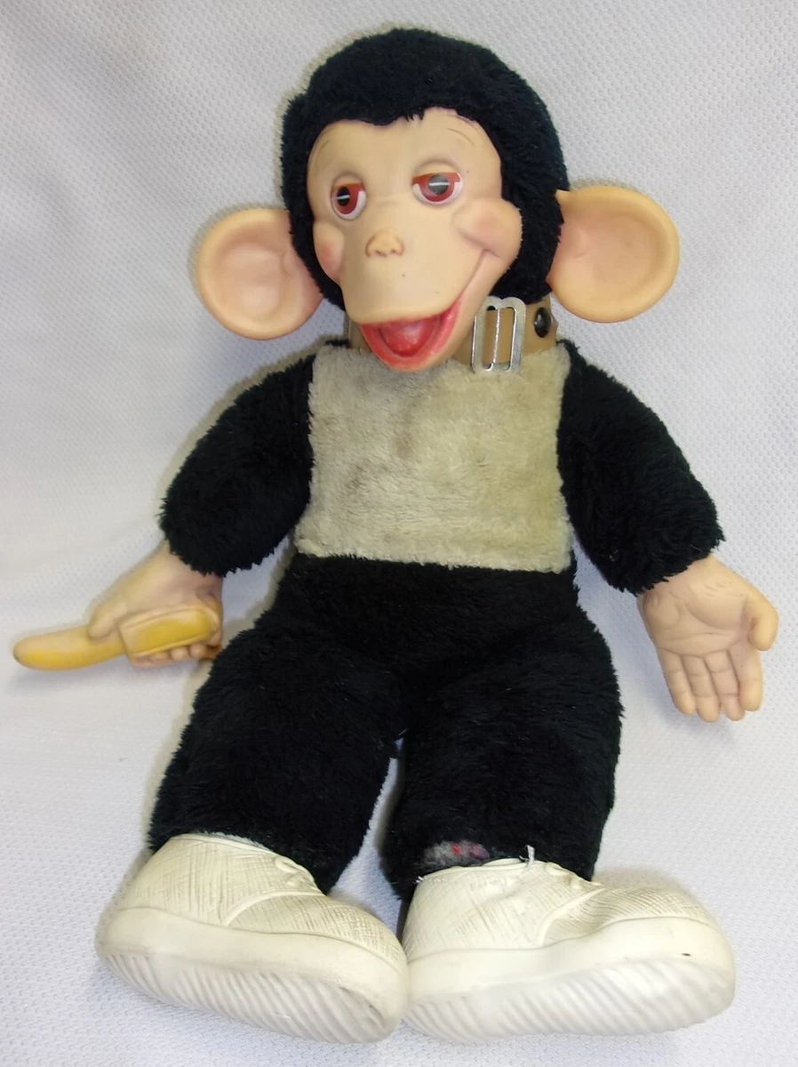 Old stuffed monkey with banana new arrivals