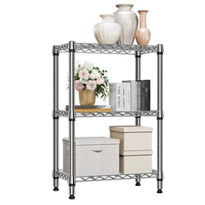 Adjustable MZG 750 lbs 3 Tier Metal Storage Shelves Shelving Wire Rack 14*24*36"
