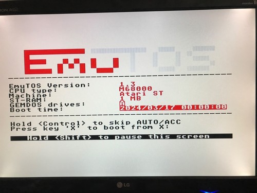 EmuTOS v1.4 Atari 520ST, 1040ST/STF, Mega 2, Mega 4 - Zdjęcie 3 z 30