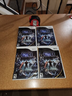 (4)Star Wars: The Force Unleashed (Nintendo Wii, 2008) Lot Of 4 Used Condition 