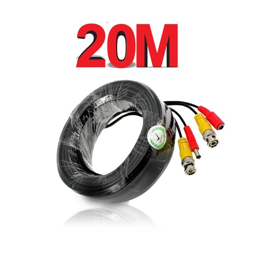 BNC CCTV CABLE VIDEO POWER LEAD FOR HIKVISION & SWANN 1M 5M 10M 20M 30M