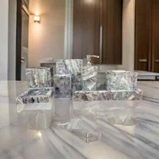 Exquisite Fluorite Bathroom Set Natural Beauty for an Elegant  Tranquil Bath
