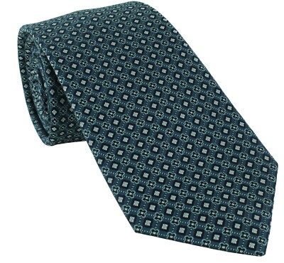 Seidenkrawatte mit Diamanten geometrisch