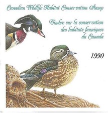 Canada, 1990 Federal Wildlife Habitat Conservation FWH6 Wood Ducks
